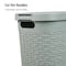 Mind Reader 40L Slim Plastic Wicker Laundry Hamper